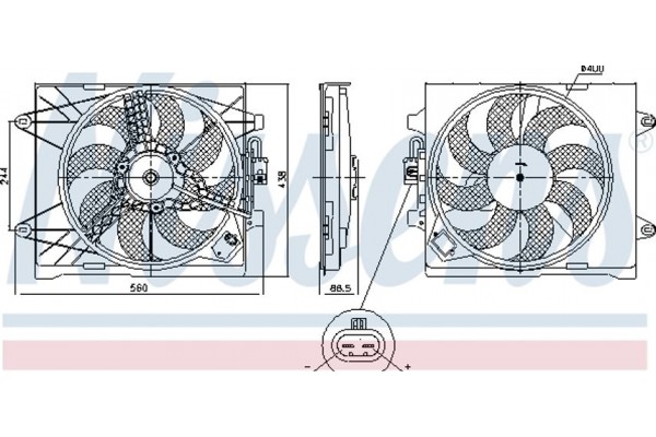 Nissens Βεντιλατέρ, Ψύξη Κινητήρα - 85922