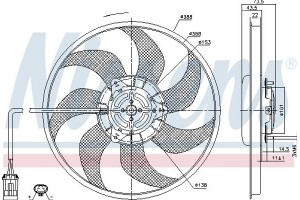 Nissens Βεντιλατέρ, Ψύξη Κινητήρα - 85934