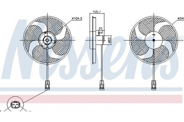 Nissens Βεντιλατέρ, Ψύξη Κινητήρα - 85947