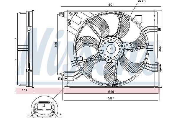 Nissens Βεντιλατέρ, Ψύξη Κινητήρα - 85948