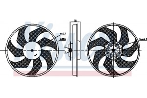 Nissens Βεντιλατέρ, Ψύξη Κινητήρα - 85956