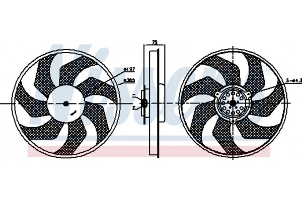 Nissens Βεντιλατέρ, Ψύξη Κινητήρα - 85956