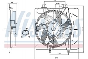 Nissens Βεντιλατέρ, Ψύξη Κινητήρα - 85991