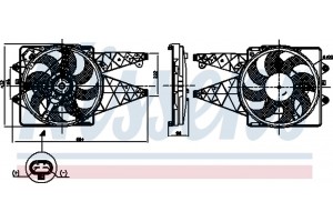 Nissens Βεντιλατέρ, Ψύξη Κινητήρα - 850008