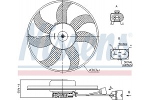 Nissens Βεντιλατέρ, Ψύξη Κινητήρα - 850020