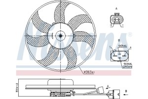Nissens Βεντιλατέρ, Ψύξη Κινητήρα - 850021