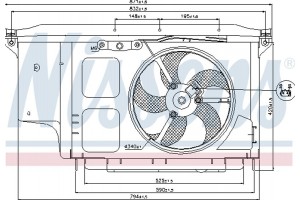 Nissens Βεντιλατέρ, Ψύξη Κινητήρα - 85007