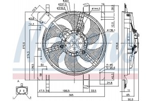 Nissens Βεντιλατέρ, Ψύξη Κινητήρα - 85028