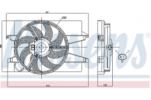 Nissens Βεντιλατέρ, Ψύξη Κινητήρα - 85030
