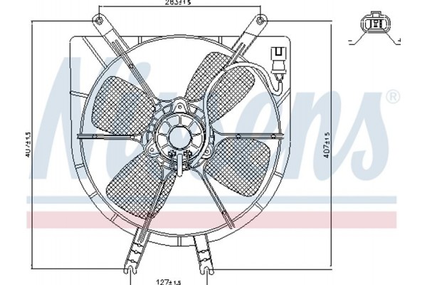 Nissens Βεντιλατέρ, Ψύξη Κινητήρα - 85043