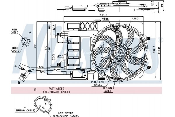 Nissens Βεντιλατέρ, Ψύξη Κινητήρα - 85124