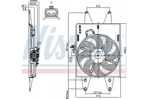 Nissens Βεντιλατέρ, Ψύξη Κινητήρα - 85126
