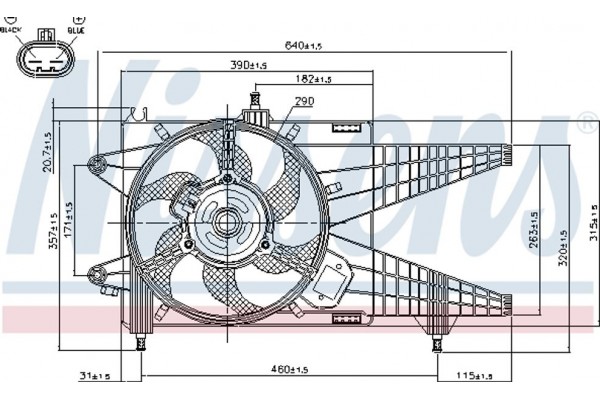 Nissens Βεντιλατέρ, Ψύξη Κινητήρα - 85137