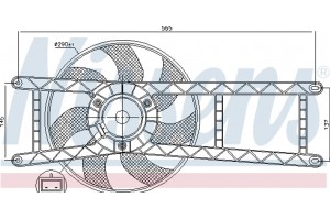 Nissens Βεντιλατέρ, Ψύξη Κινητήρα - 85145