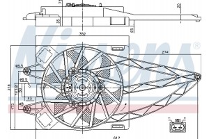 Nissens Βεντιλατέρ, Ψύξη Κινητήρα - 85150
