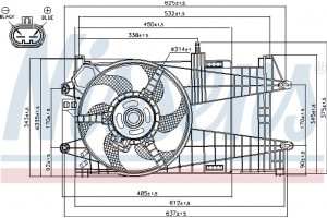 Nissens Βεντιλατέρ, Ψύξη Κινητήρα - 85163