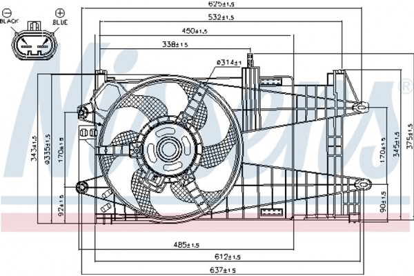Nissens Βεντιλατέρ, Ψύξη Κινητήρα - 85163