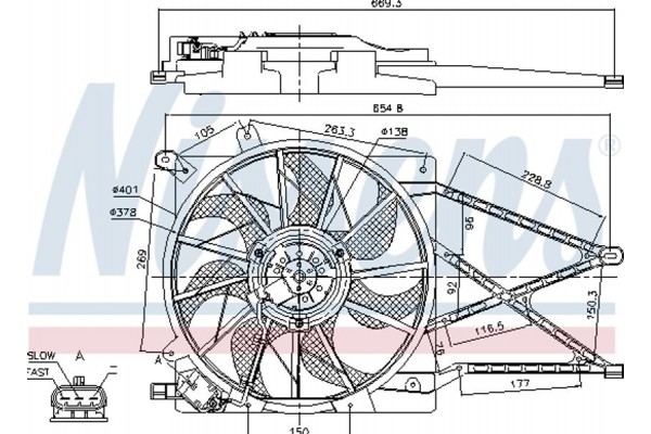 Nissens Βεντιλατέρ, Ψύξη Κινητήρα - 85179