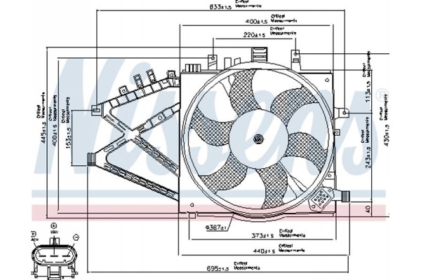 Nissens Βεντιλατέρ, Ψύξη Κινητήρα - 85190