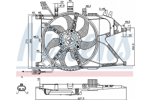 Nissens Βεντιλατέρ, Ψύξη Κινητήρα - 85196