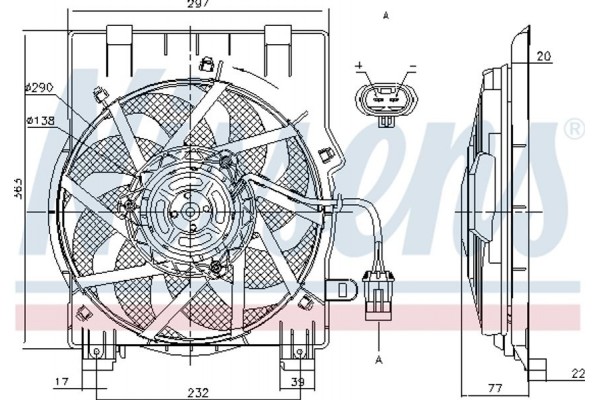 Nissens Βεντιλατέρ, Ψύξη Κινητήρα - 85197
