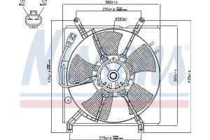 Nissens Βεντιλατέρ, Ψύξη Κινητήρα - 85241