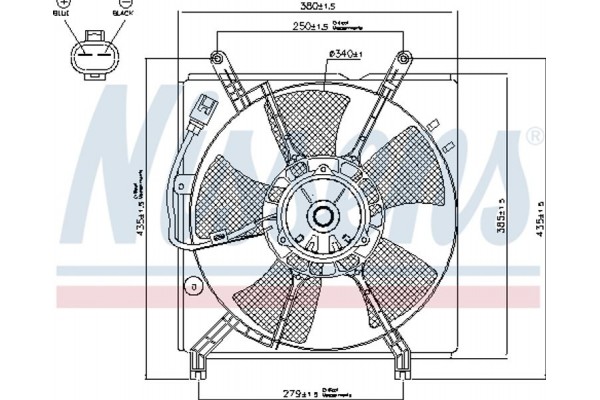 Nissens Βεντιλατέρ, Ψύξη Κινητήρα - 85241