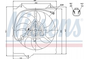Nissens Βεντιλατέρ, Ψύξη Κινητήρα - 85242