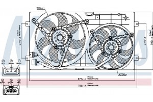 Nissens Βεντιλατέρ, Ψύξη Κινητήρα - 85250