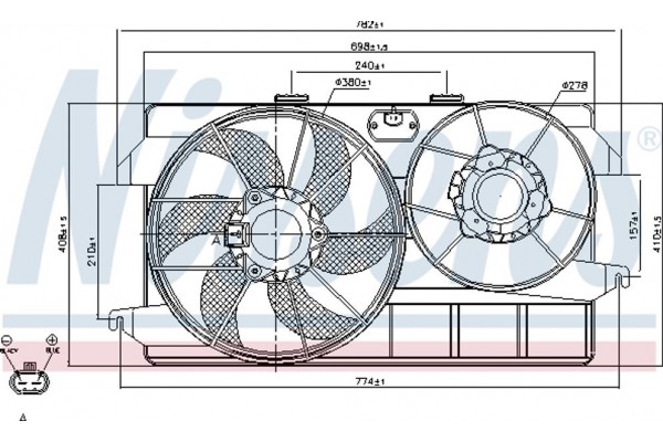 Nissens Βεντιλατέρ, Ψύξη Κινητήρα - 85262