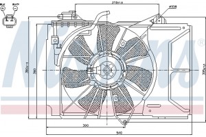 Nissens Βεντιλατέρ, Ψύξη Κινητήρα - 85328
