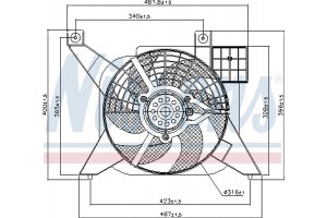 Nissens Βεντιλατέρ, Ψύξη Κινητήρα - 85476
