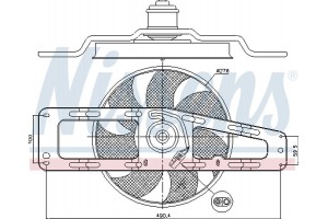 Nissens Βεντιλατέρ, Ψύξη Κινητήρα - 85498