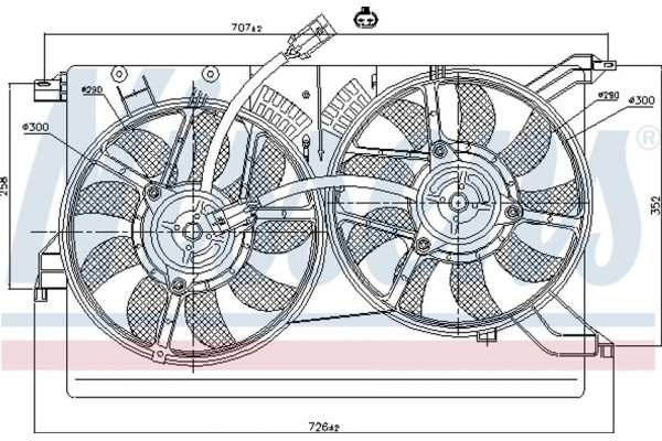 Nissens Βεντιλατέρ, Ψύξη Κινητήρα - 85523