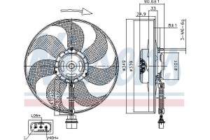 Nissens Βεντιλατέρ, Ψύξη Κινητήρα - 85544