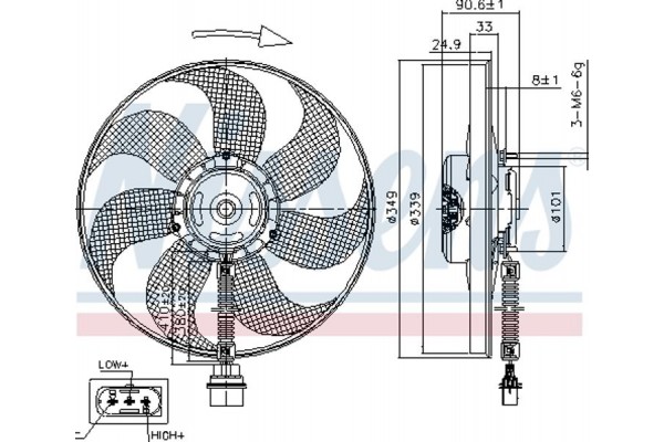 Nissens Βεντιλατέρ, Ψύξη Κινητήρα - 85544