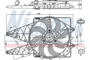 Nissens Βεντιλατέρ, Ψύξη Κινητήρα - 85569