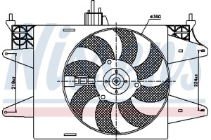 Nissens Βεντιλατέρ, Ψύξη Κινητήρα - 85572