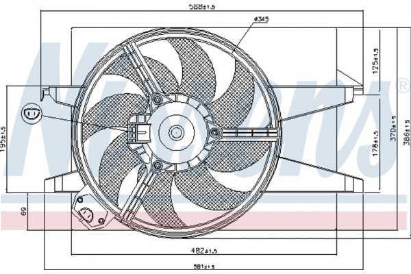 Nissens Βεντιλατέρ, Ψύξη Κινητήρα - 85583