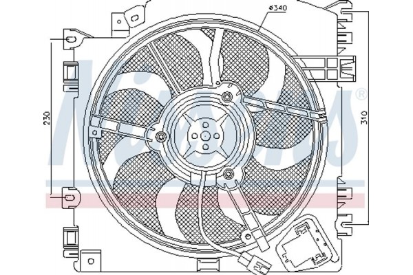Nissens Βεντιλατέρ, Ψύξη Κινητήρα - 85598