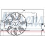 Nissens Βεντιλατέρ, Ψύξη Κινητήρα - 85604