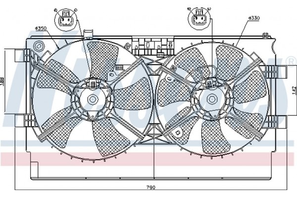 Nissens Βεντιλατέρ, Ψύξη Κινητήρα - 85635
