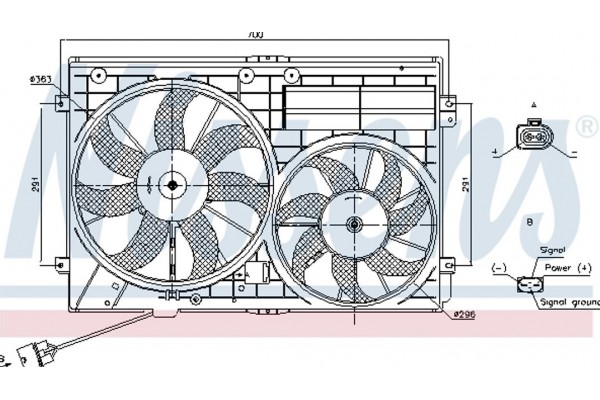 Nissens Βεντιλατέρ, Ψύξη Κινητήρα - 85643