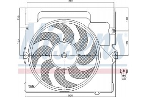 Nissens Βεντιλατέρ, Ψύξη Κινητήρα - 85645