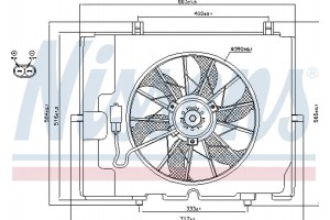 Nissens Βεντιλατέρ, Ψύξη Κινητήρα - 85653
