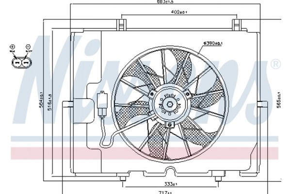 Nissens Βεντιλατέρ, Ψύξη Κινητήρα - 85653