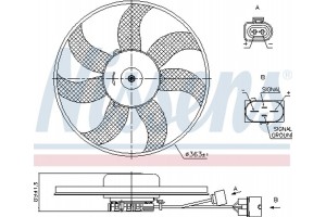 Nissens Βεντιλατέρ, Ψύξη Κινητήρα - 85678