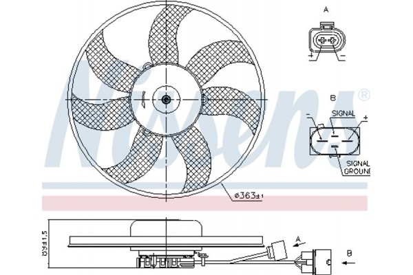 Nissens Βεντιλατέρ, Ψύξη Κινητήρα - 85678