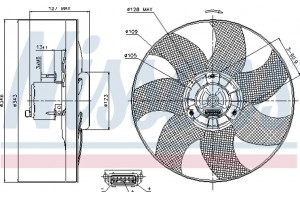 Nissens Βεντιλατέρ, Ψύξη Κινητήρα - 85698