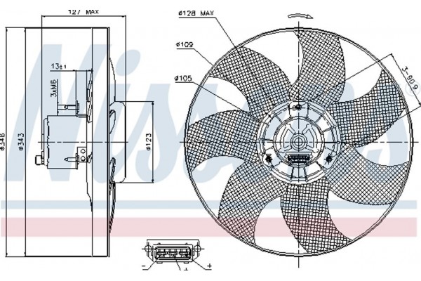 Nissens Βεντιλατέρ, Ψύξη Κινητήρα - 85698